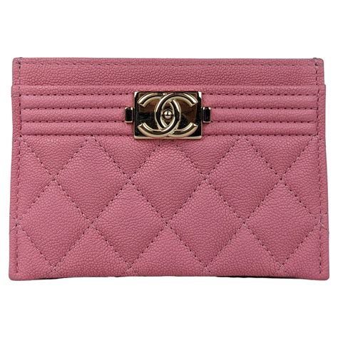 dusty pink chanel wallet